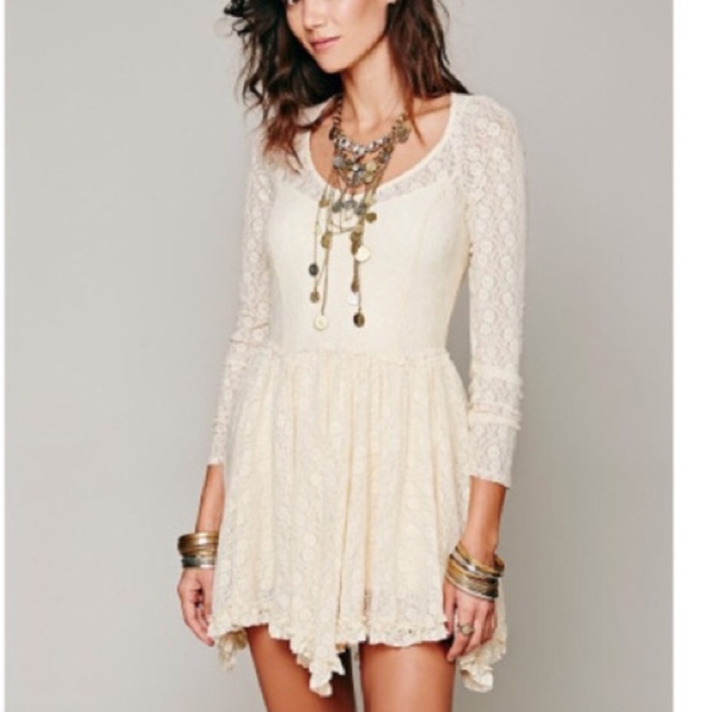 Free people intimately lace dress sz small